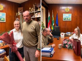 Узунов посрещна бронзовата медалистка Станислава Атанасова в Общината
